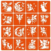 Набір трафаретів для біо-тату "Fairies №2" fairies2_simple-16