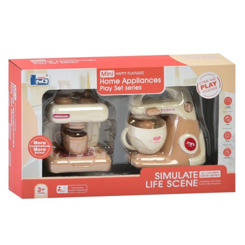 Дитяча побутова техніка "Міксер-Кавоварка" E02 механічний обертовий віночок