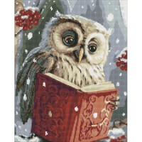 Алмазна мозаїка "Розумна совушка" ©art_selena_ua AMO7816, 40х50см
