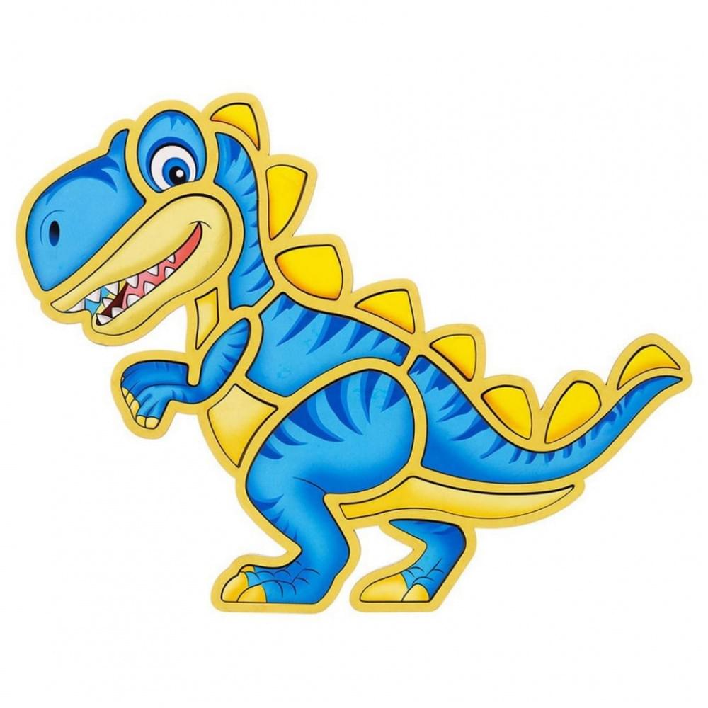 Дерев'яний пазл-вкладиш "Динозавр" Ubumblebees (ПСД092) PSD092 пазл-контур