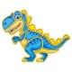 Дерев'яний пазл-вкладиш "Динозавр" Ubumblebees (ПСД092) PSD092 пазл-контур