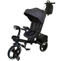 Дитячий триколісний велосипед VECTOR ME 1162-1 Dark Gray, з батьківською ручкою
