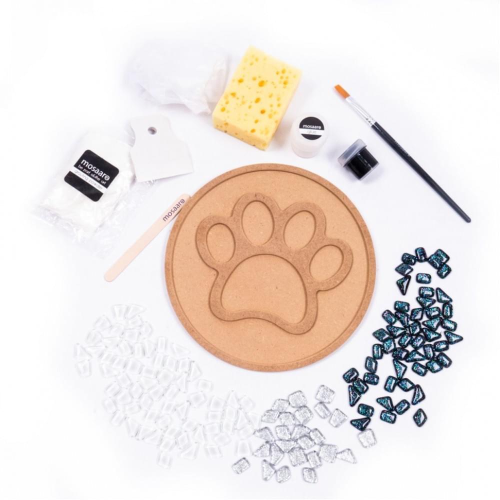 Набір для творчості скляна мозаїка "Чорна лапа" MA2031, 2 рівень