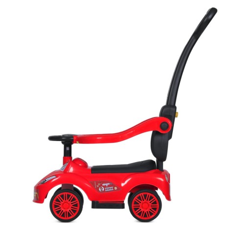 Дитяча каталка-толокар M 5763L-3 червоний, з батьківською ручкою