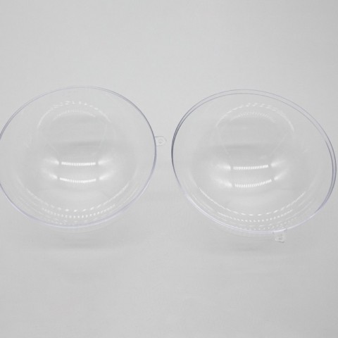 Акрилова заготовка "Новорічна куля" HJ-3 з петелькою, 120 мм