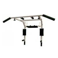 Турнік-бруси настінний Iron 4 в 1 з м'якими ручками білий NE-TR-4W