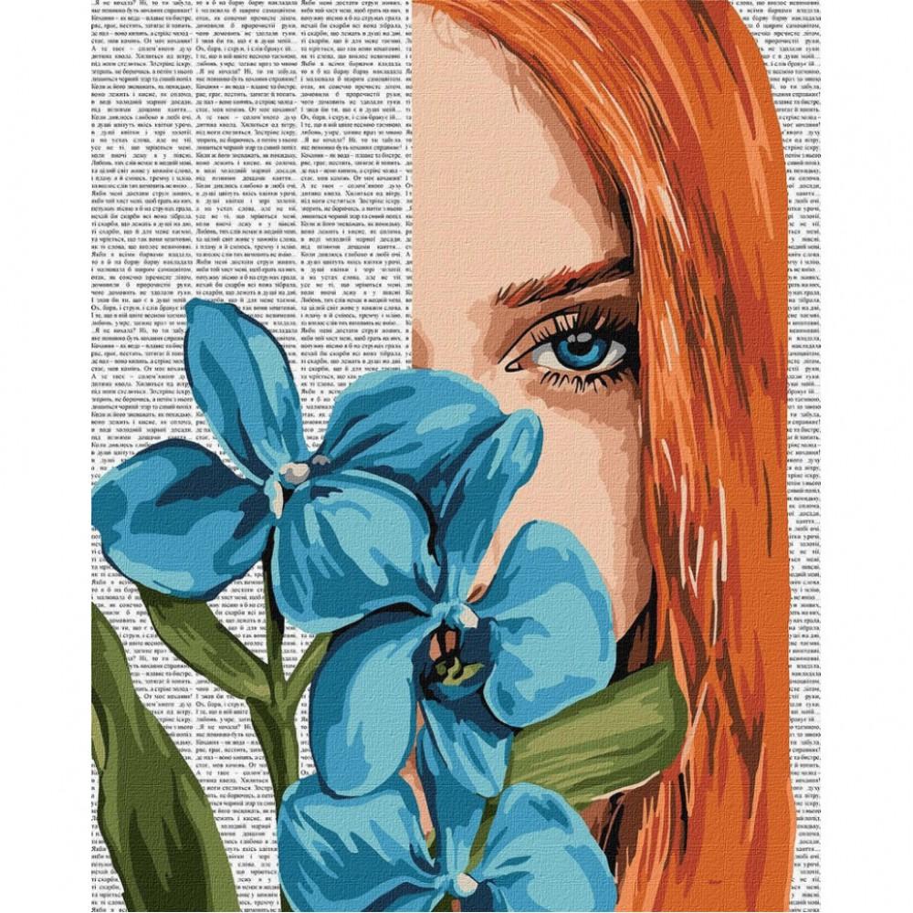 Картина за номерами "Барвиста поезія: Блакитна орхідея" ©art_selena_ua KHO8583, 40x50 см