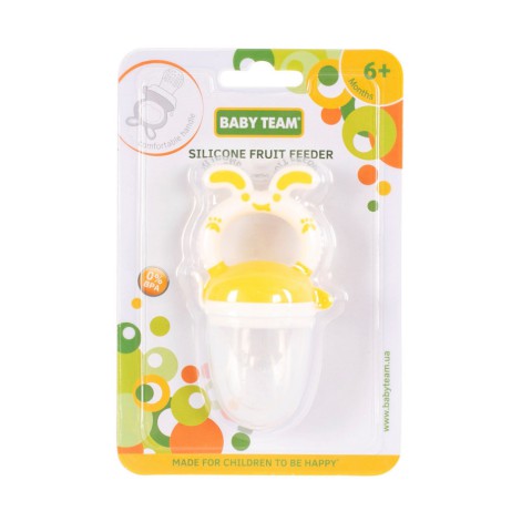 Ніблер для прикорму немовлят Фрут Фідер 6203_жовтий, харчовий силікон
