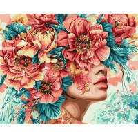 Картина за номерами "Романтика квітів" KHO8445 40х50 см