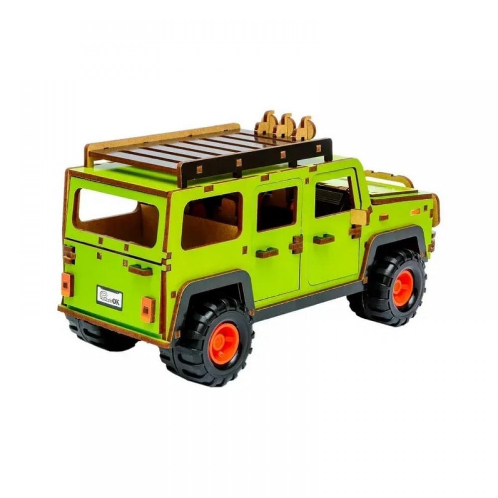 Дерев'яний 3D конструктор "Позашляховик" Puz-00951, 123 деталі