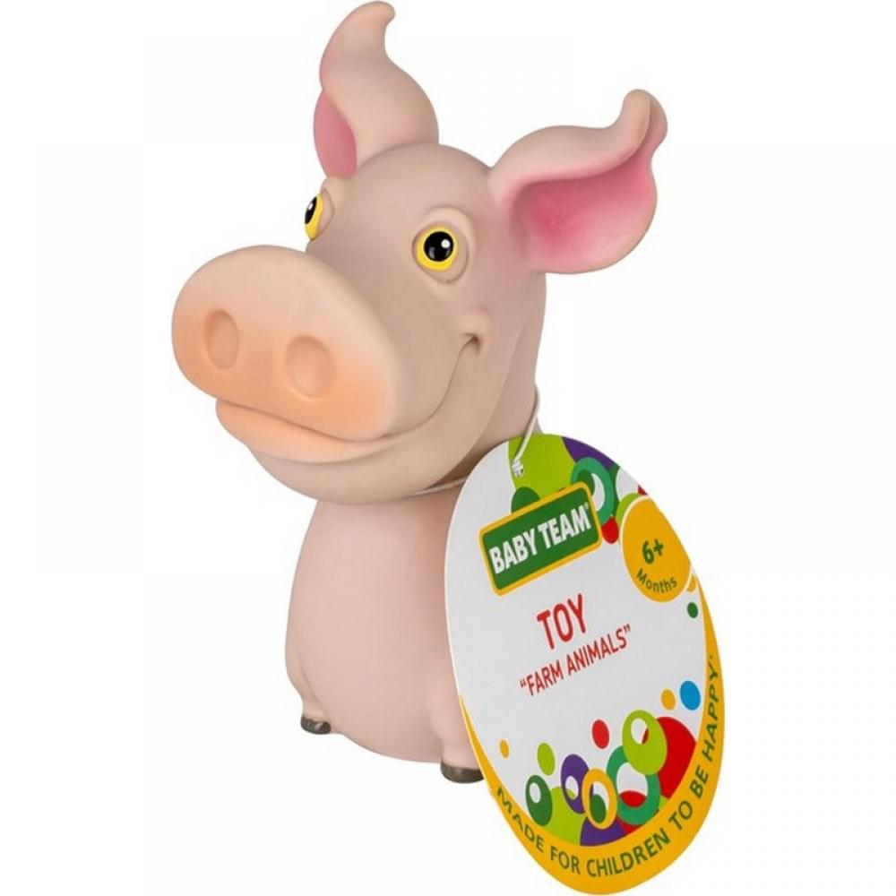Дитяча іграшка для купання "Бризкаючі тварини ферми Свинка" 8753_свинка