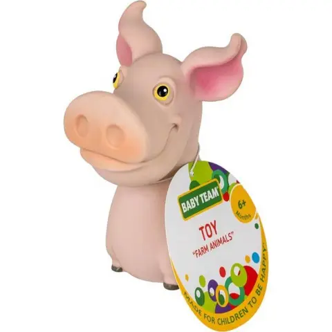 Дитяча іграшка для купання "Бризкаючі тварини ферми Свинка" 8753_свинка