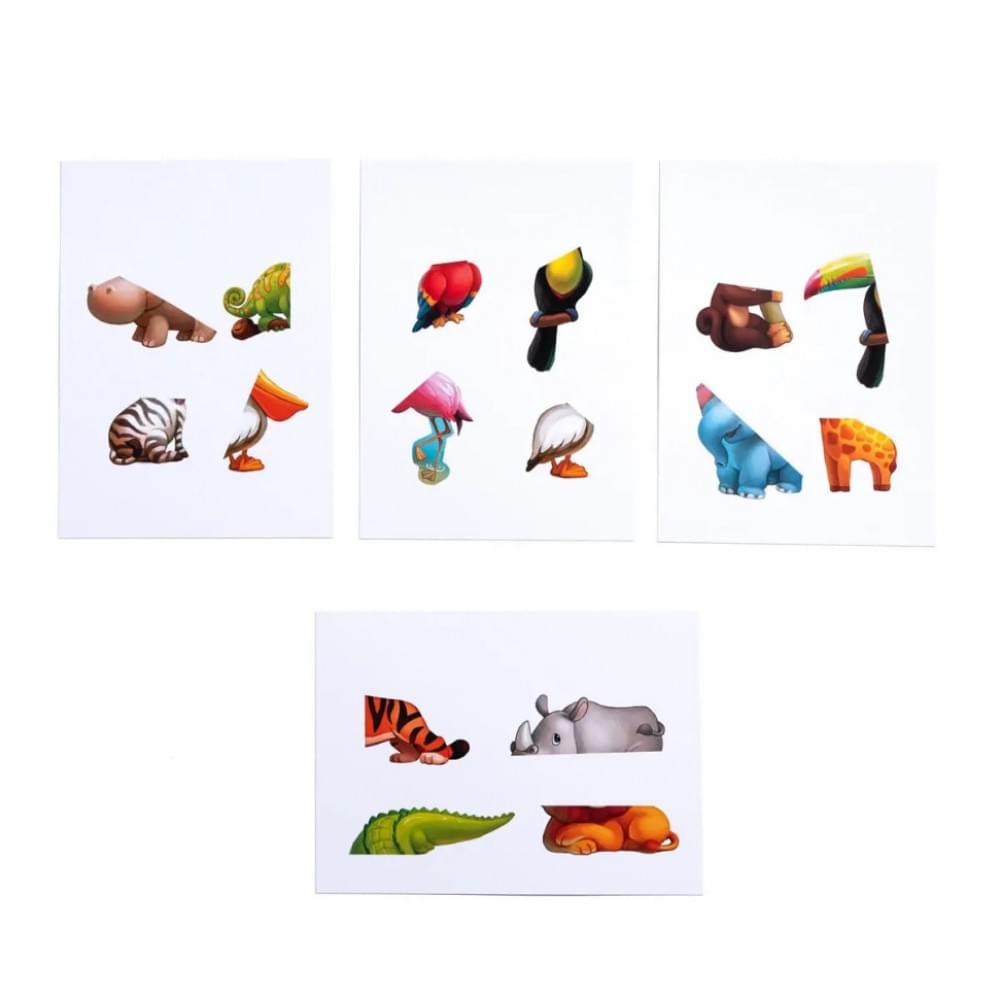 Дерев'яна настільна гра "Повтори за схемою - Африка" Ubumblebees (ПСД178) PSD178 на липучках