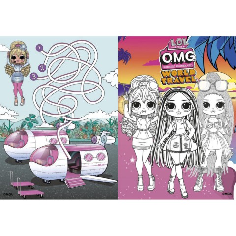 Дитяча книжка-розмальовка "Travel City Babe" LCB4 зі стікерами