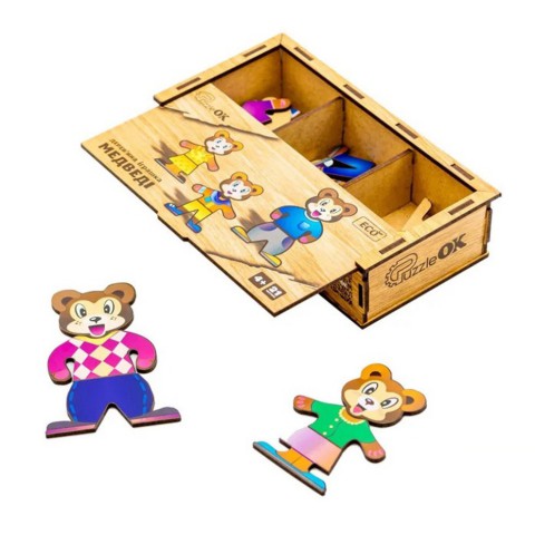 Дерев'яна настільна гра Ведмедики Puz-12141