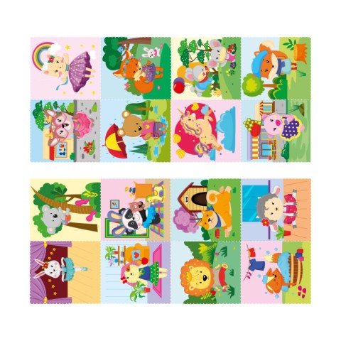 Дитяча розмальовка "Милі улюбленці" РМ-68-03, 16 наліпок