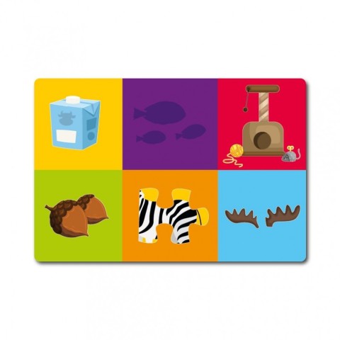 Настільна гра Лото тварини+асоціації 128527, 6 карток-планшеток