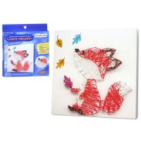 Набір для творчості "Лисичка" M5872UA малюнок ниткою за технікою String-Art