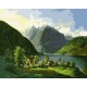 Картина за номерами "Озерний пейзаж" ©Carl Franz Gruber Ідейка KHO2884 40х50 см