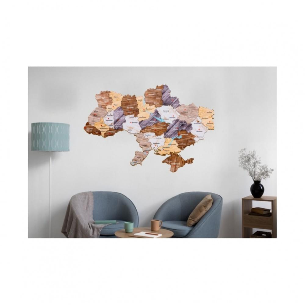 Дерев'яний пазл "Мапа України" Арт-90609, 60х90 см