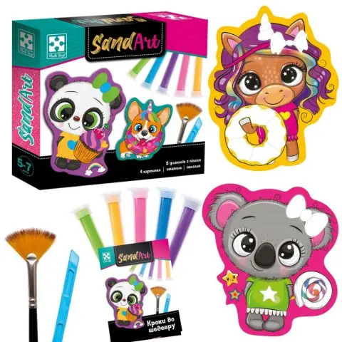 Дитячий набір для творчості з піском "Солодка вечірка" VT4501-02 творчий посібник