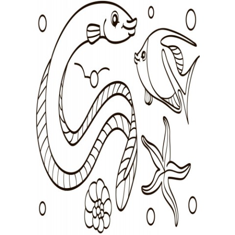 Дитяча водна розмальовка: Море 734010, 8 сторінок