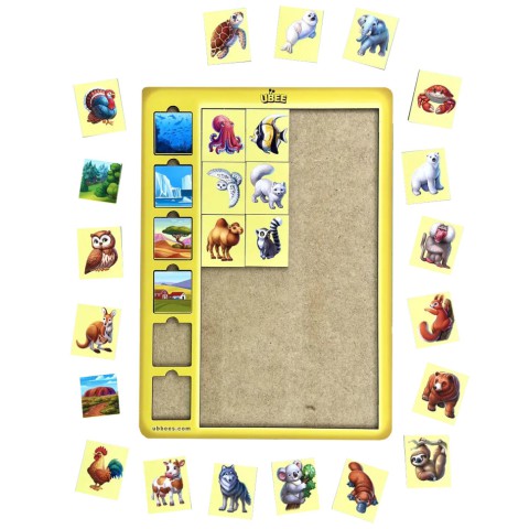 Дерев'яний дитячий сортер "Асоціації тварини" (ПСД300) PSD300