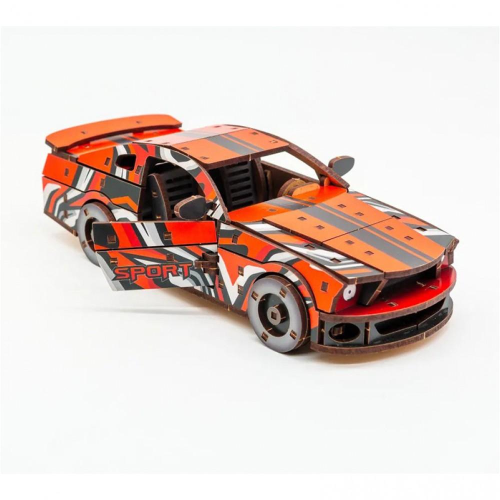 Дерев'яний 3D конструктор Mustang GT Puz-00641, 162 деталей