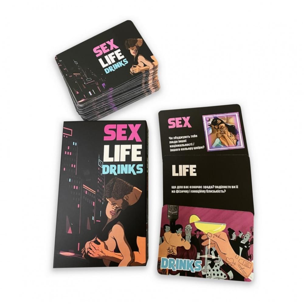 Карткова гра "Sex Life Drinks" PLR-0017, 64 картки