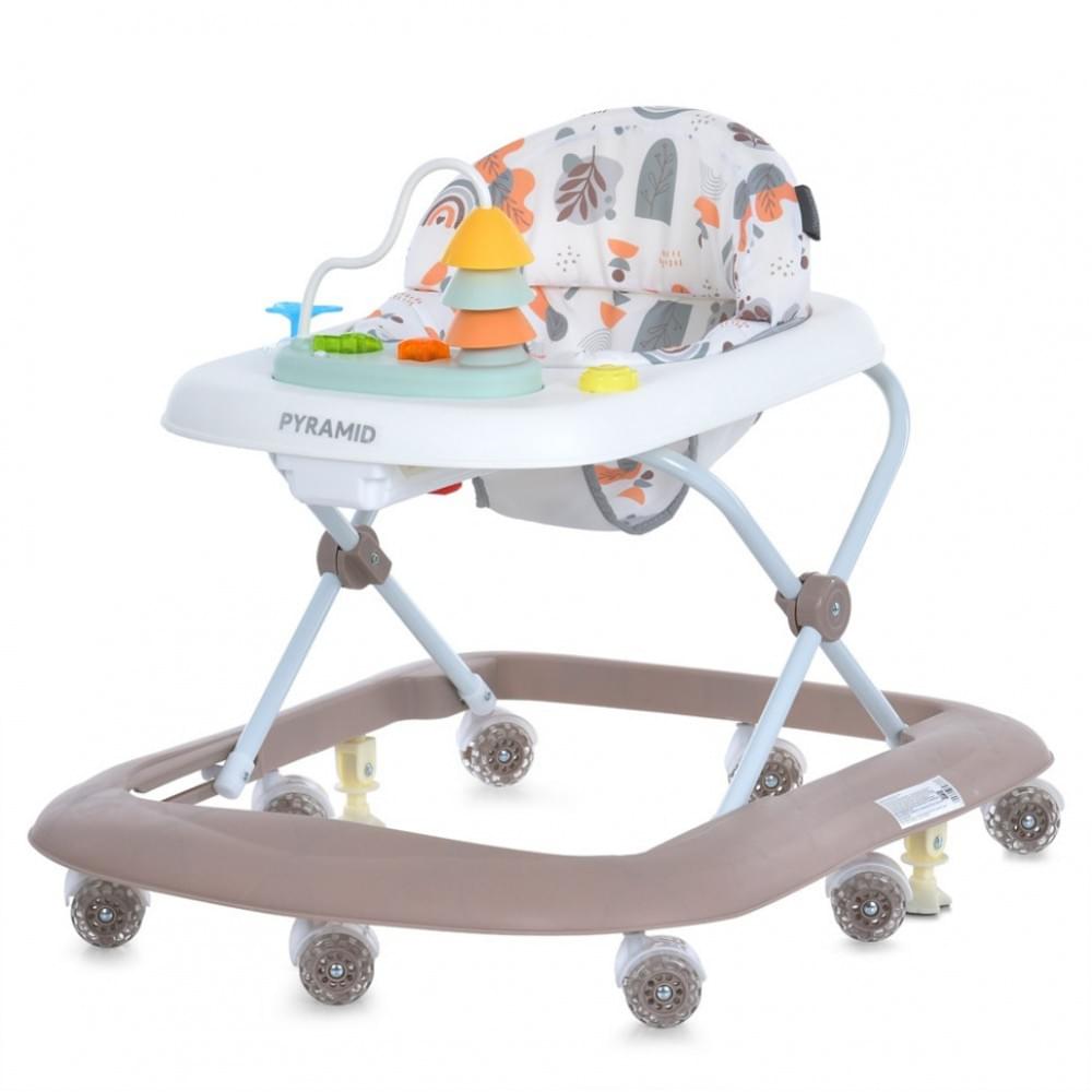 Дитячі ходунки Pyramid ME 1217 Mocha, музика, світло