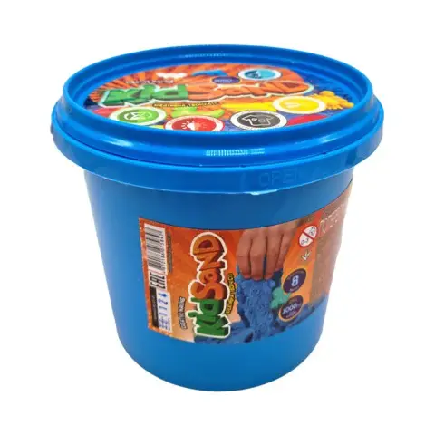 Набір креативної творчості "Кінетичний пісок" KidSand" KS-01-01 відро 1000г Синій