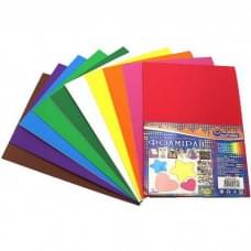 Фоаміран для творчості А4 15A4-MIX1, 1,5 мм, 10 аркушів