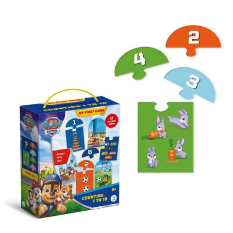 Пазл дитячий "Paw Patrol лічба від 1 до 10" 200621, 20 елементів