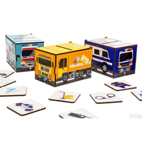 Дитячий Сортер Монтессорі "Машинки" Puz-87873