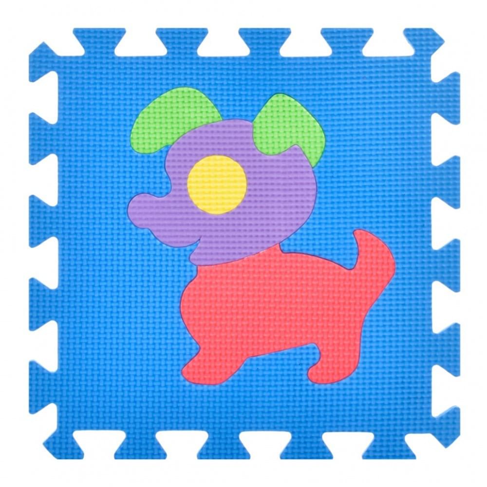 Дитячий килимок Мозаїка "Тварини" M 0376-1, 10 деталей, EVA, 30х30 см