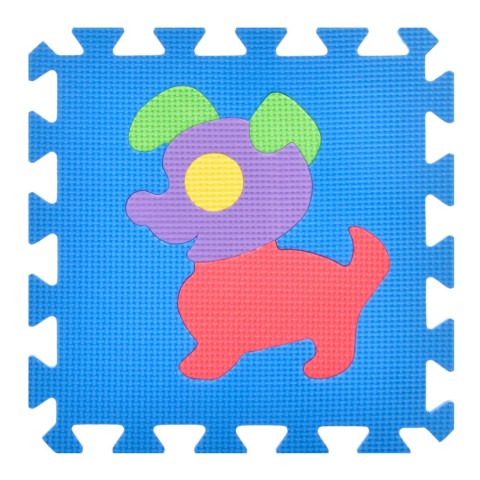 Дитячий килимок Мозаїка "Тварини" M 0376-1, 10 деталей, EVA, 30х30 см