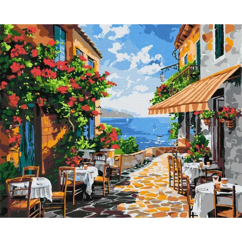 Картина за номерами "Тихий куточок" Ідейка KHO3654 40х50 см