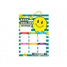 Ламіноване розклад уроків "Keep Smiling" АП-0801-14 А4