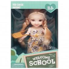 Дитяча лялька "Welcome School" YL605-7/9/10 з сумочкою Жовтий