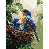 Картина за номерами "Весняний дощ" ©art_selena_ua KHO6741, 30х40 см