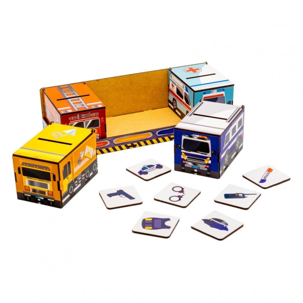 Дитячий Сортер Монтессорі "Машинки" Puz-87873