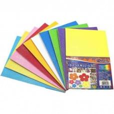 Набір кольорового фоамірану з глітером 17IA4-MIX 1,7-0,1 мм 10 аркушів