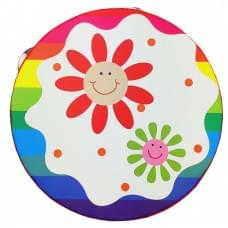 Дерев'яна іграшка Бубен MD 0367 15 см Сонечка-квіточки