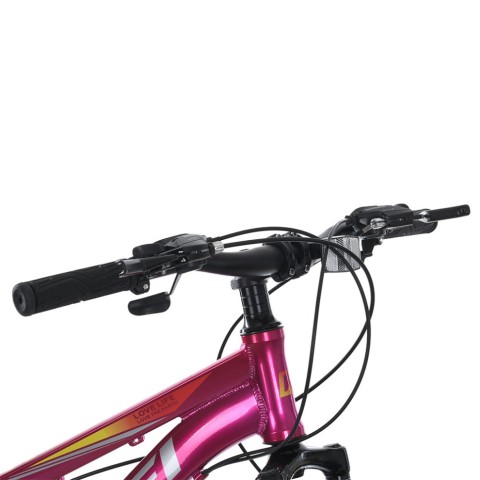Велосипед MTB2601-3, 26 дюймів, алюмінієва рама 13 Shimano 21SP фуксія