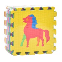 Дитячий килимок Мозаїка "Тварини" M 0376-1, 10 деталей, EVA, 30х30 см