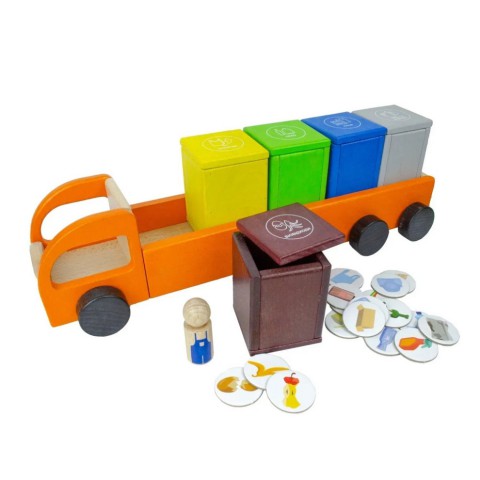 Дерев'яна розвиваюча гра "Сортуємо відходи" 900798