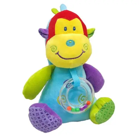 Брязкальце - м'яка іграшка Bambi C20560 з музичним механізмом Мавпочка