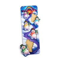 Розвиваючий пазл-вкладиш "Сніговики" (ПСД227) PSD227 більше-менше