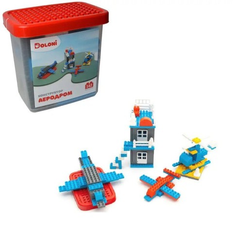 Конструктор "Аеродром" 013888/33 в пластиковому боксі 142 деталі