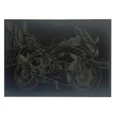 Гравюра А4 "Мотоцикл" ГрА4-11з эконом вариант в пакете 29,7х21 см